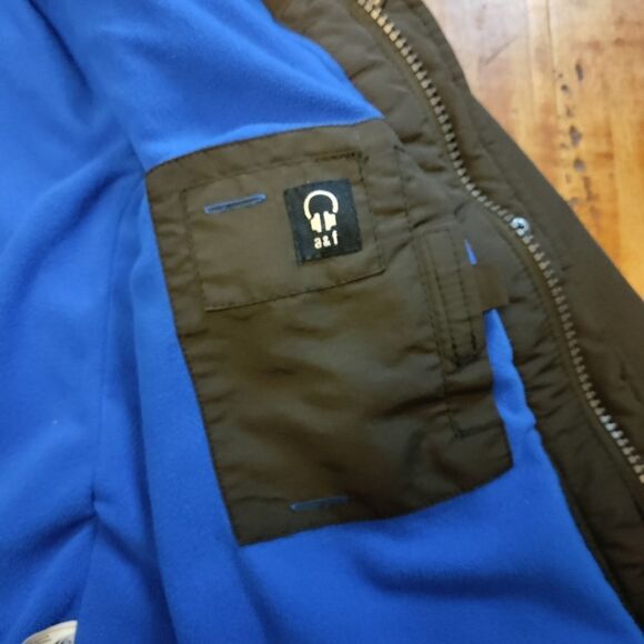 Abercrombie & Fitch jacket size Large youth gray hooded fleece lined boys AF - Picture 5 of 9